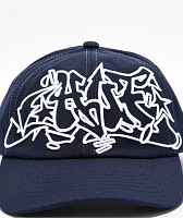 HUF Outlines Navy Snapback Hat