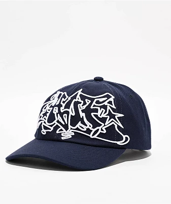 HUF Outlines Navy Snapback Hat