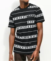 HUF Palisades Stripe Knit Black T-Shirt