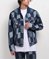HUF Patchwork Blue Denim Jacket