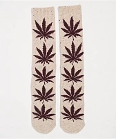 HUF Plantlife Speckled Cream Crew Socks