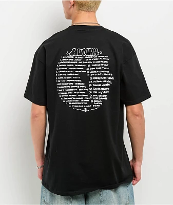HUF Playlist Black T-Shirt