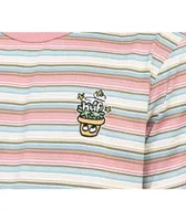 HUF Pot Head Cream Stripe T-Shirt