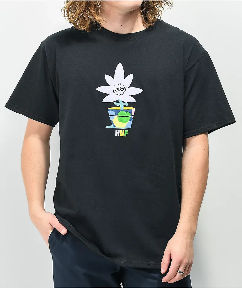 HUF Potted Black T-Shirt