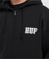 HUF Set Classic Logo Black Zip Hoodie