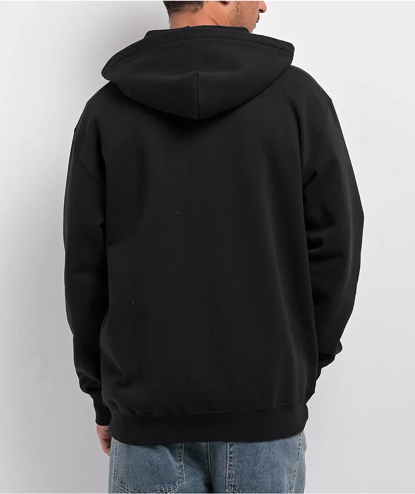 HUF Set Classic Logo Black Zip Hoodie