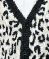 HUF Snow Leopard White Cardigan