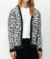 HUF Snow Leopard White Cardigan