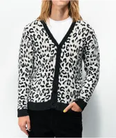 HUF Snow Leopard White Cardigan