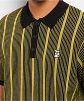HUF Trace Stripe Moss Knit Polo Shirt