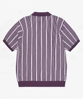 HUF Trace Stripe Moss Knit Polo Shirt
