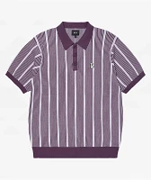 HUF Trace Stripe Moss Knit Polo Shirt