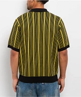 HUF Trace Stripe Moss Knit Polo Shirt