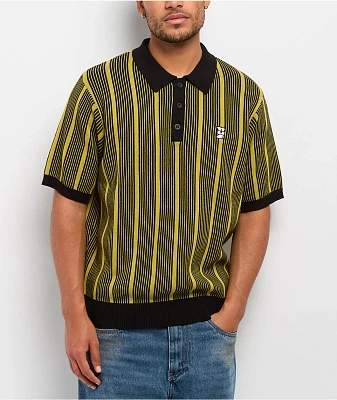 HUF Trace Stripe Moss Knit Polo Shirt