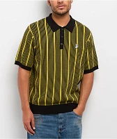 HUF Trace Stripe Moss Knit Polo Shirt