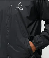 HUF Triple Triangle Black Coaches Jacket