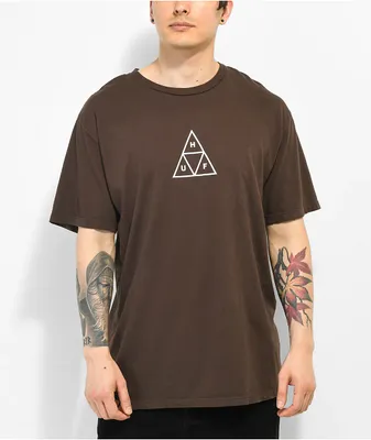 HUF Triple Triangle Brown T-Shirt