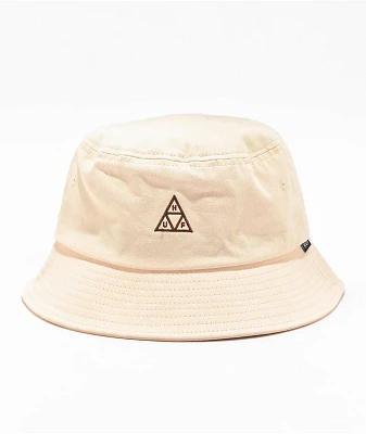 HUF Triple Triangle Set Natural Bucket Hat
