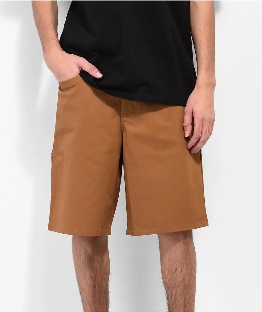 HUF Workman Rubber Brown Carpenter Shorts