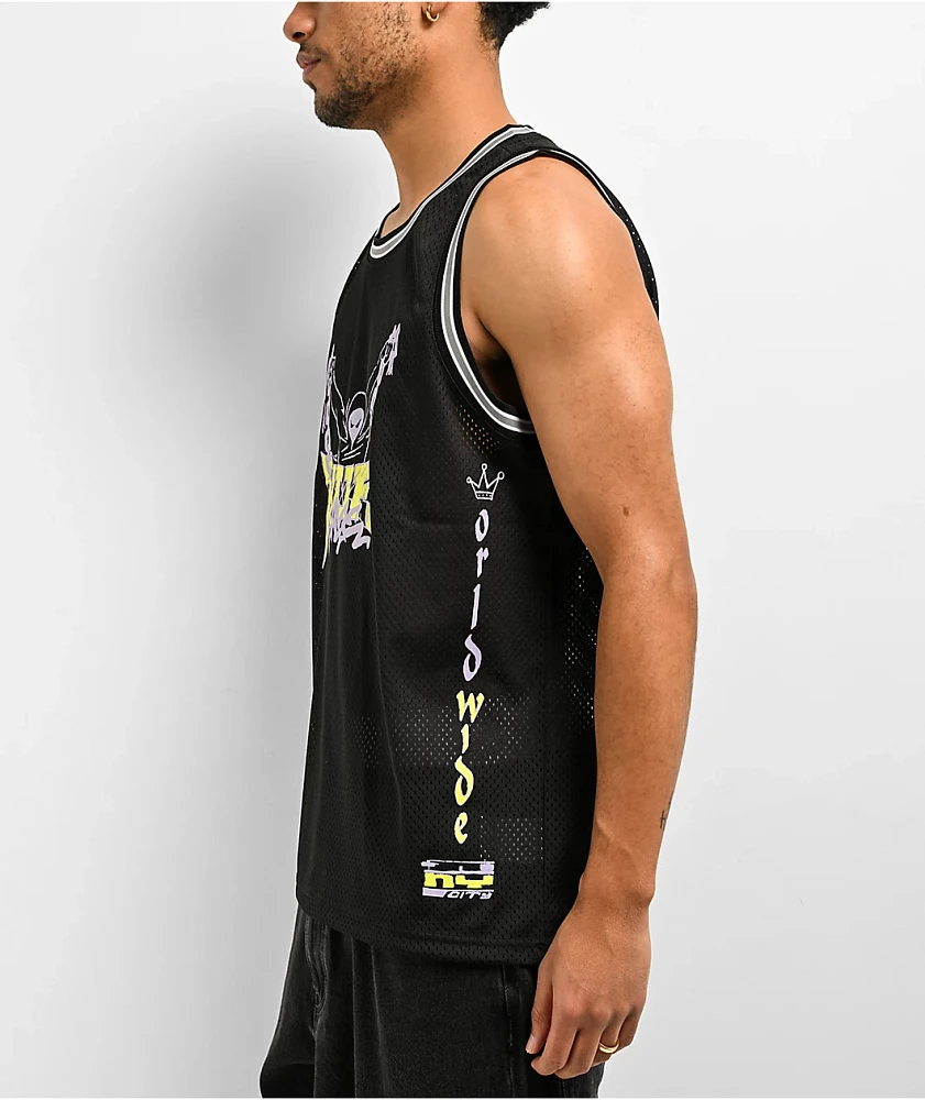 HUF Zine Black Basketball Jersey