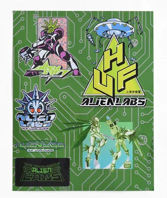HUF x Alien Labs Sticker Pack