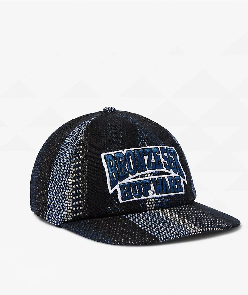 HUF x Bronze 56K Baja Black & Blue Snapback Hat