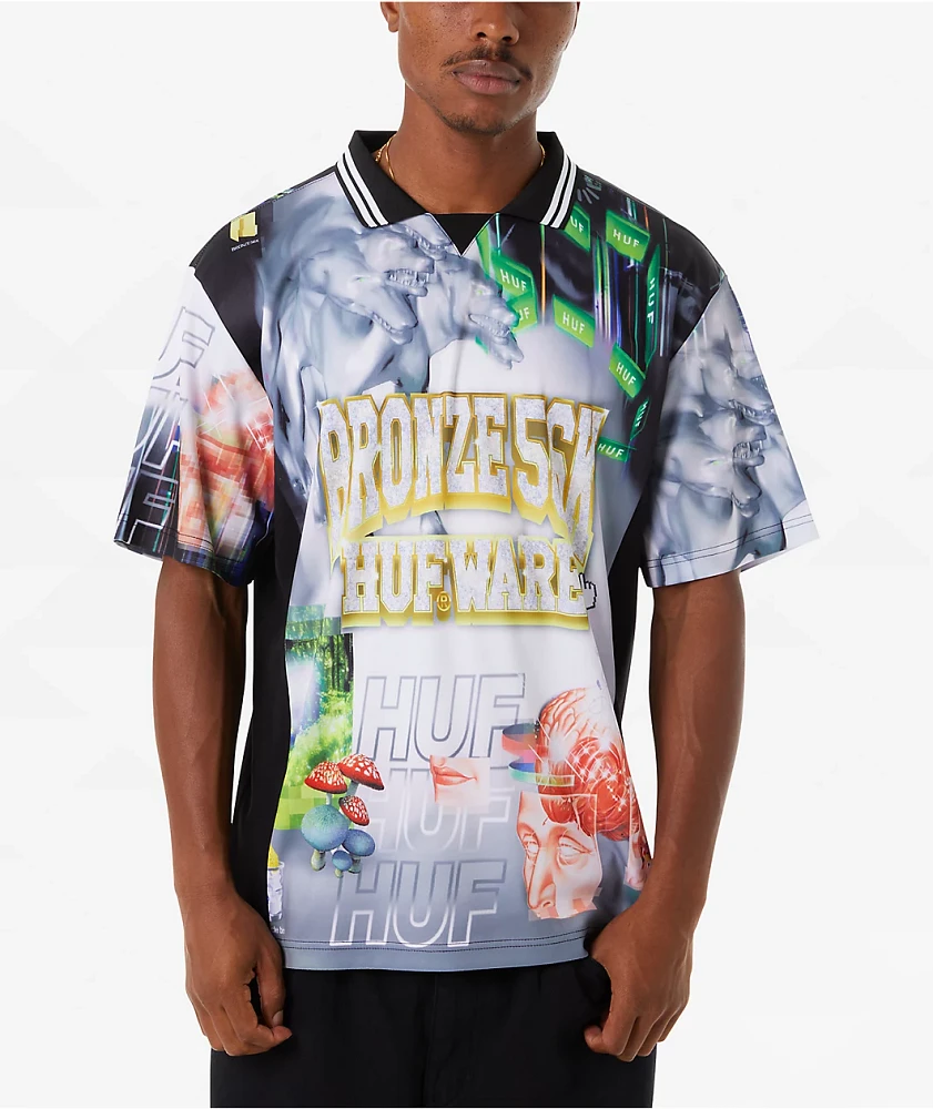 HUF x Bronze 56K Glitched Soccer Jersey