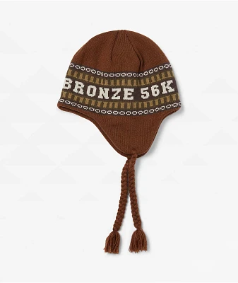 HUF x Bronze 56K Hufware Brown Flap Beanie