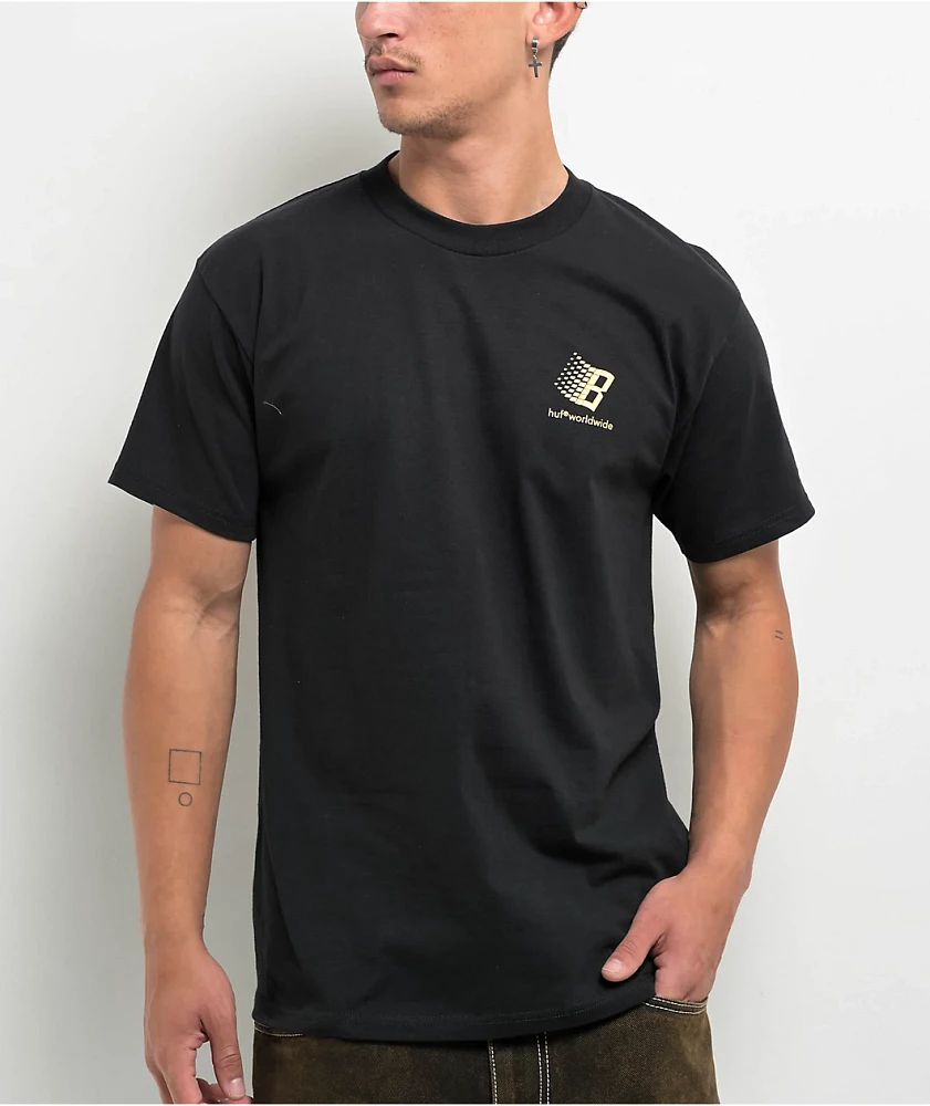 HUF x Bronze 56K Worldwide Black T-Shirt