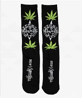 HUF x Cypress Hill Black Crew Socks