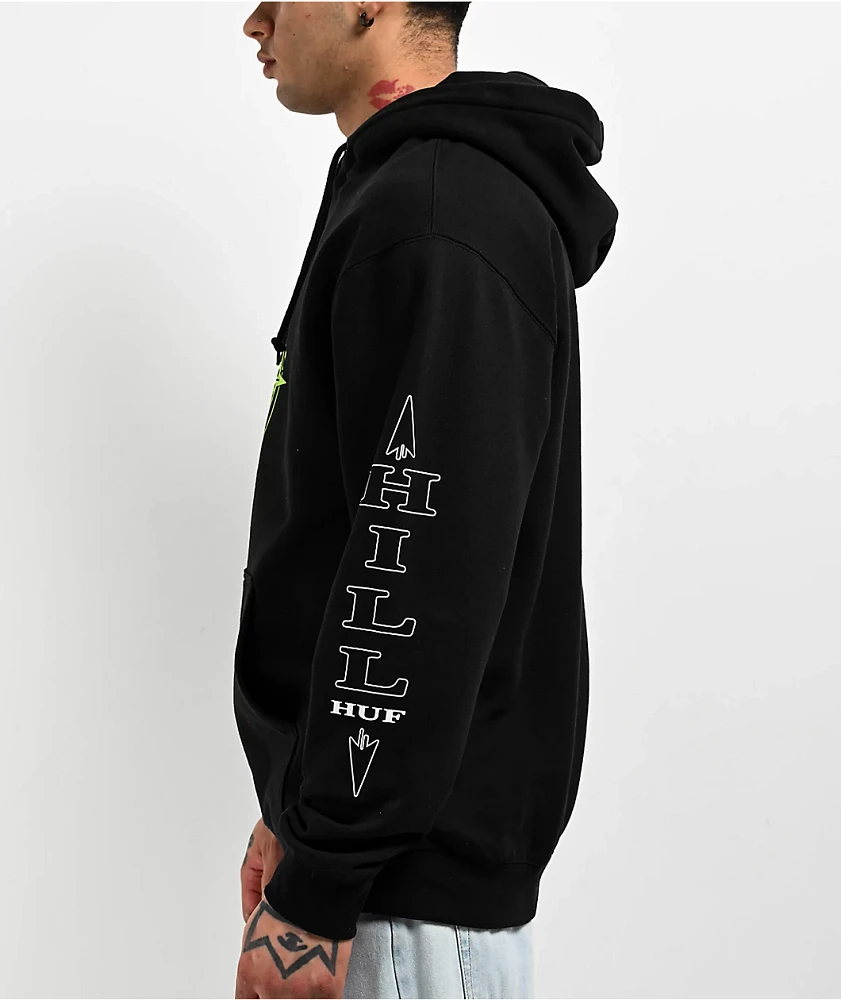 HUF x Cypress Hill Compass Black Hoodie