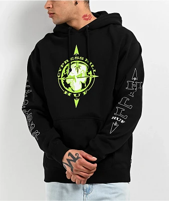 HUF x Cypress Hill Compass Black Hoodie