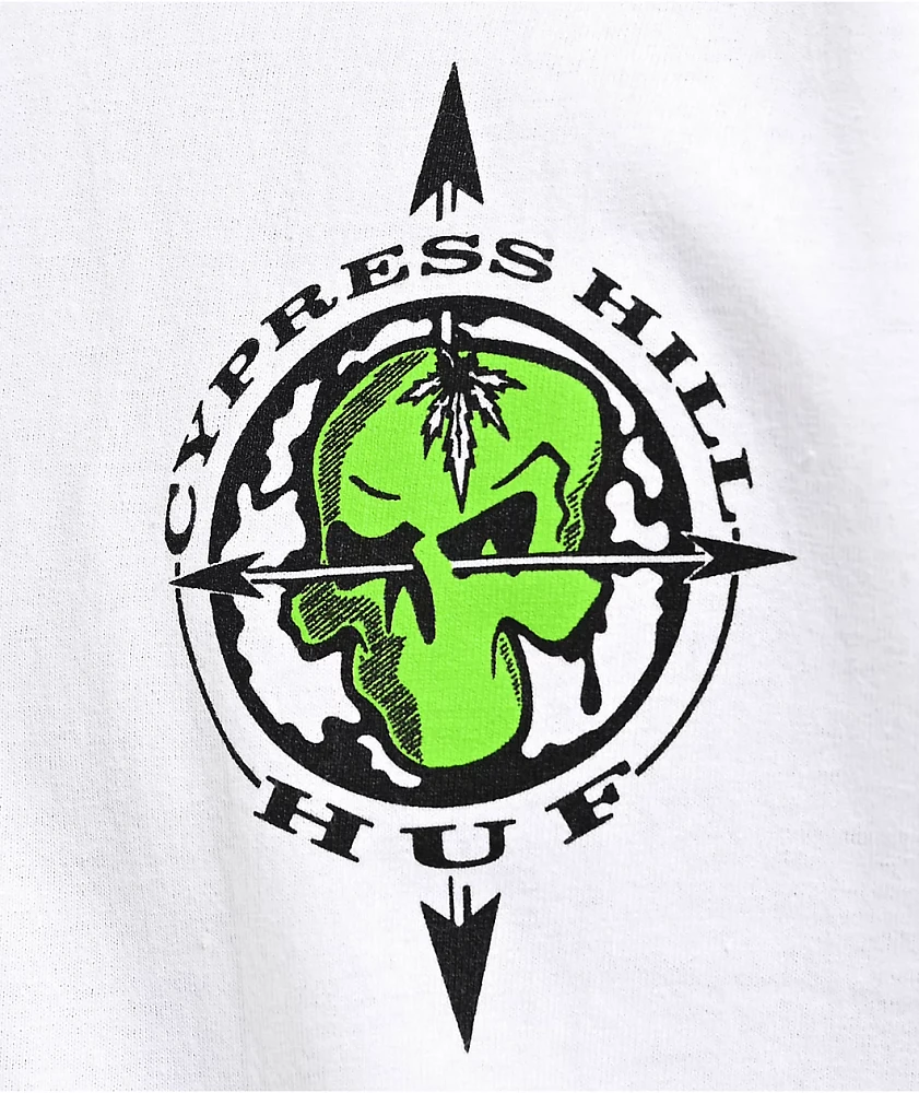 HUF x Cypress Hill Triangle White T-Shirt