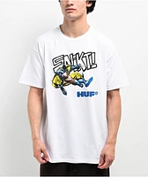 HUF x Deadpool Beserk White T-Shirt