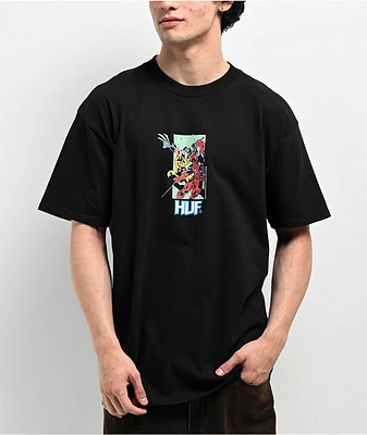 HUF x Deadpool Hack N' Slash Black T-Shirt