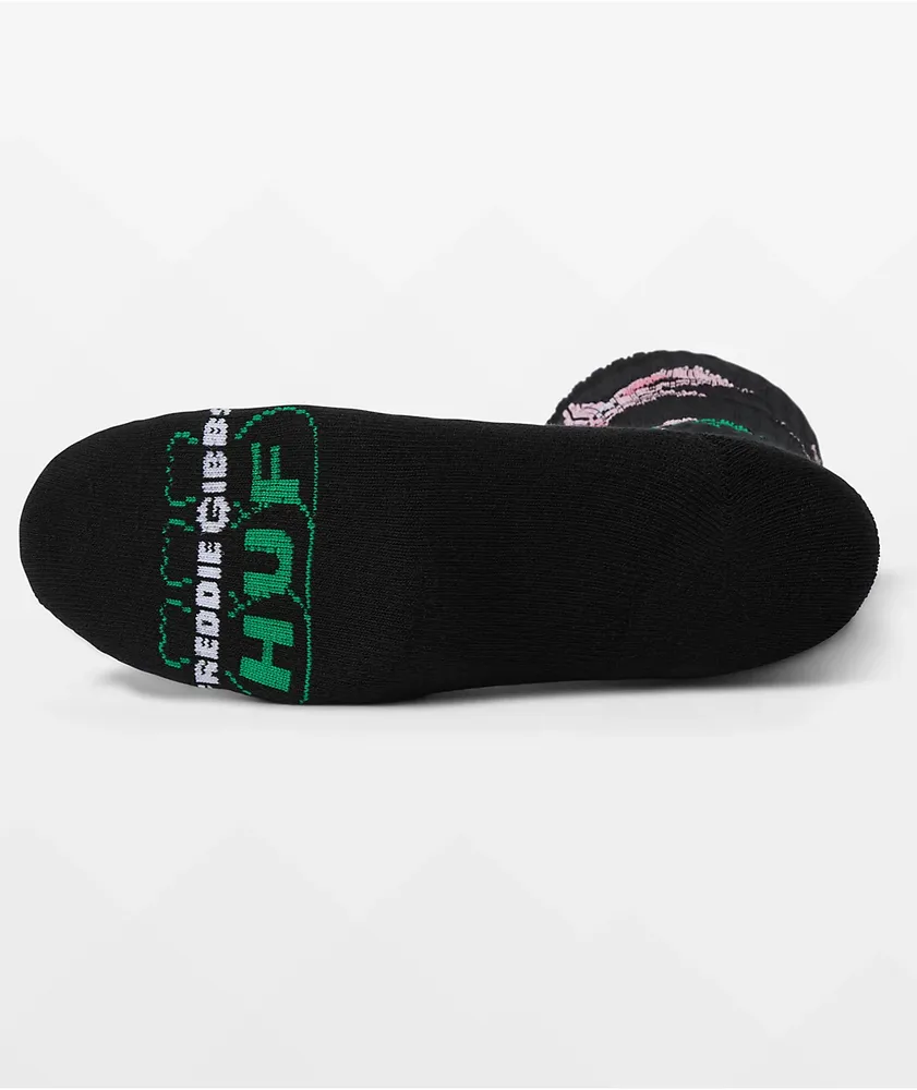HUF x Freddie Gibbs Lucky Black, Pink & Green Crew Socks