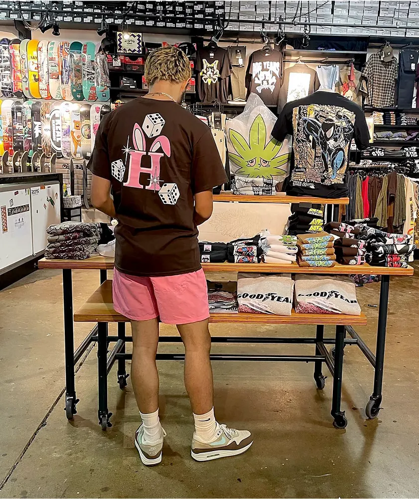 HUF x Freddie Gibbs Lucky Bones Brown T-Shirt