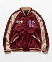 HUF x Freddie Gibbs Red & Black Reversible Souvenir Jacket