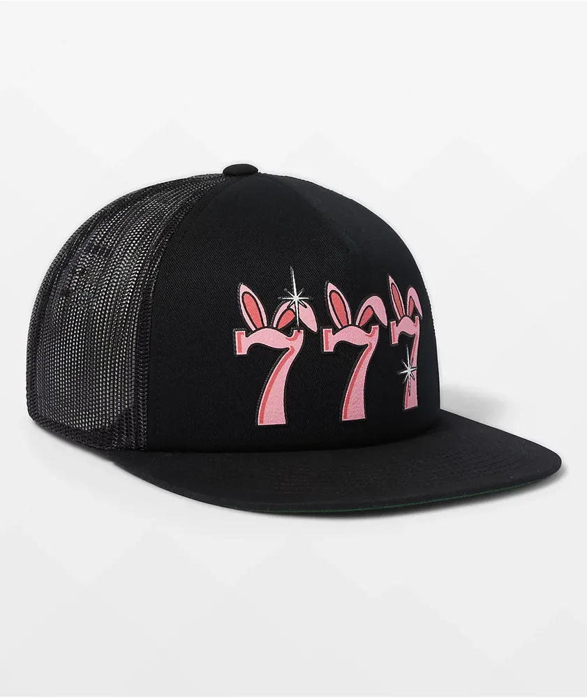 HUF x Freddie Gibbs Triple 7 Black Trucker Hat