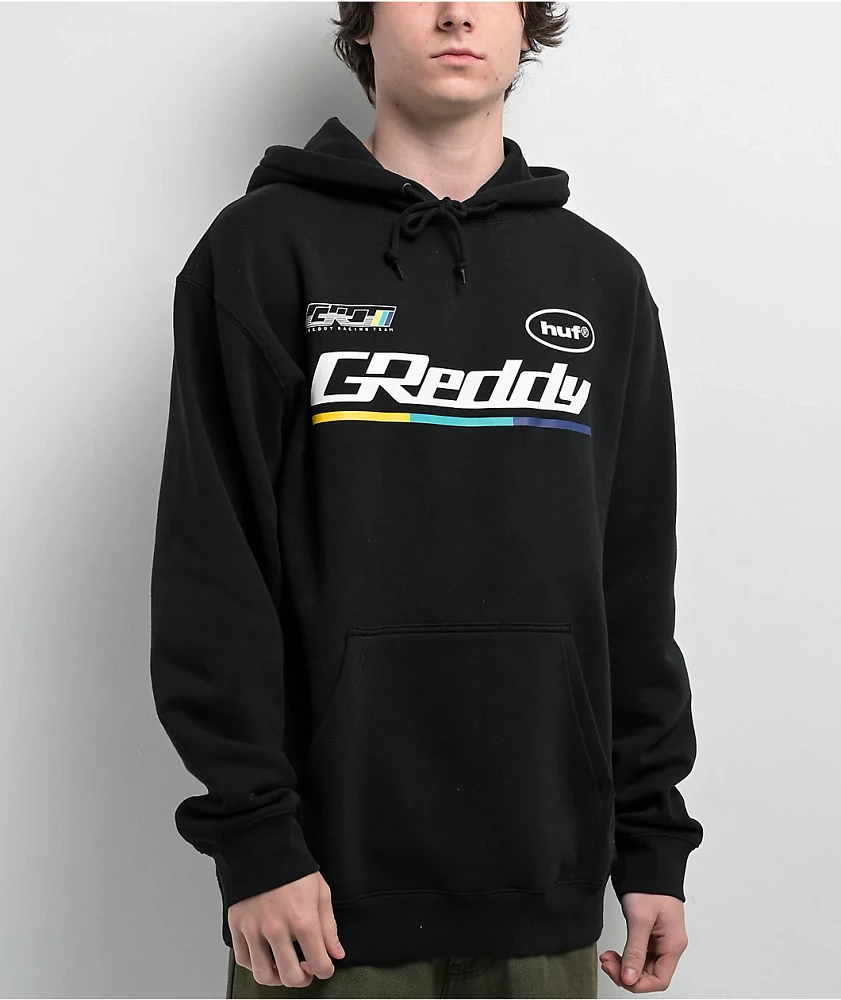 HUF x GReddy Drift Black Hoodie