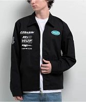 HUF x GReddy Formula Black Work Jacket