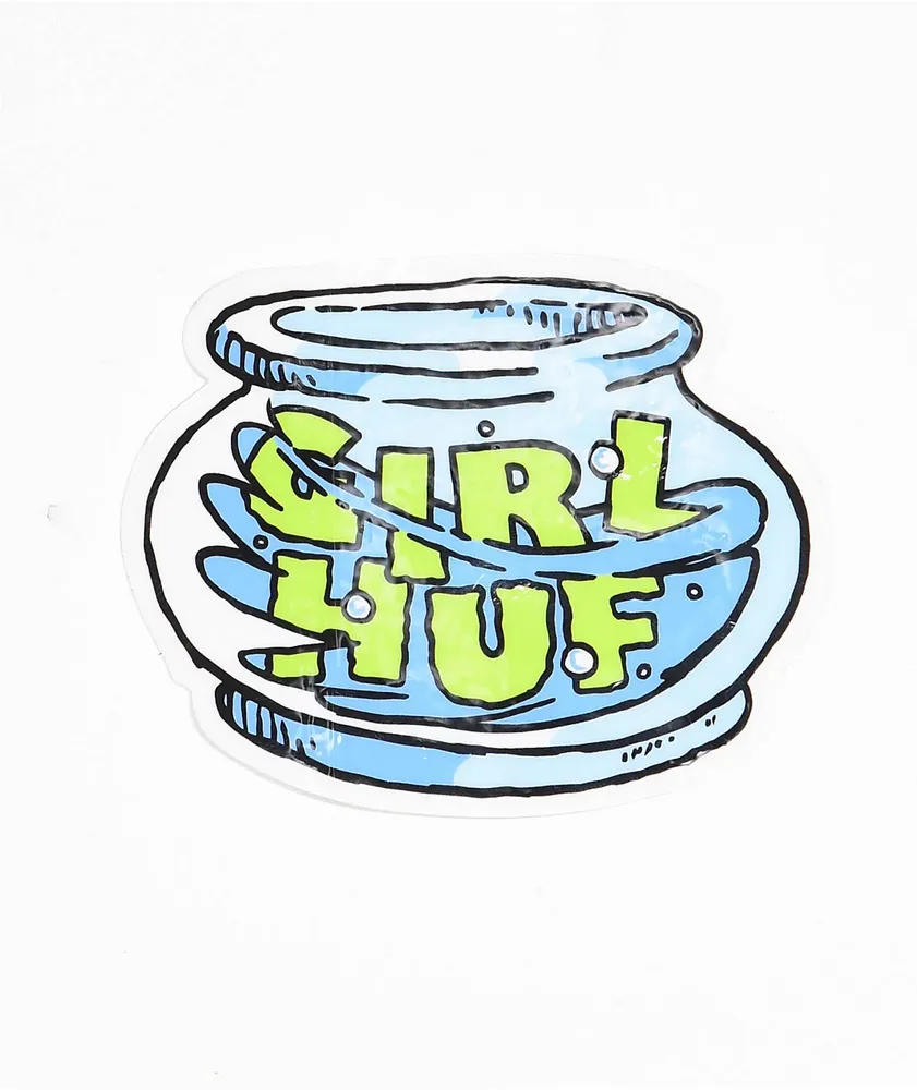 HUF x Girl Fish Bowl Sticker