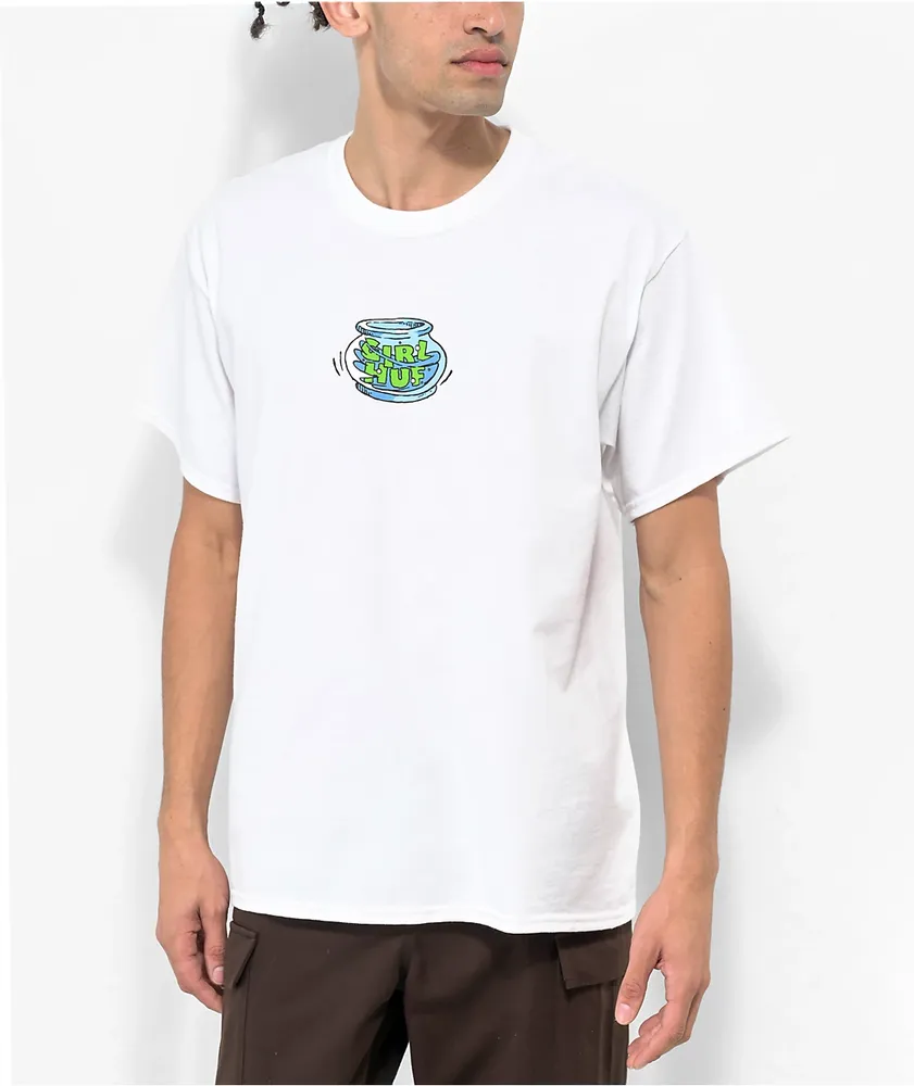 HUF x Girl Fish Bowl White T-Shirt