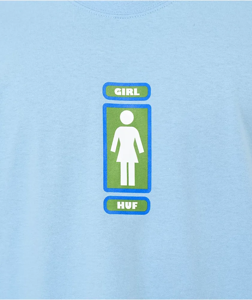HUF x Girl Springwood Light Blue T-Shirt