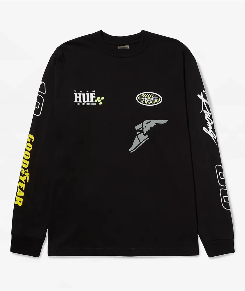 HUF x Goodyear Performance Black Long Sleeve T-Shirt