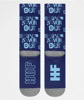 HUF x Harold Hunter Legends Never Die Navy Crew Socks