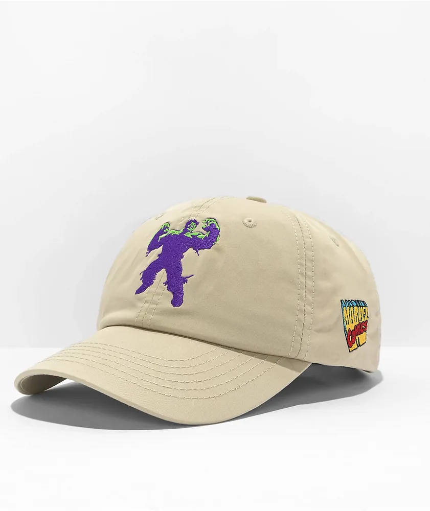 HUF x Hulk Blast Tan Strapback Hat