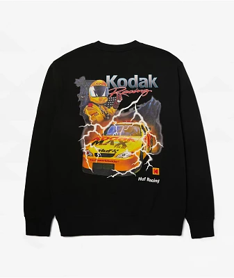 HUF x Kodak Ride The Lightning Black Crewneck Sweatshirt