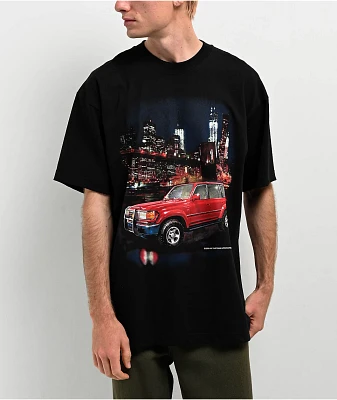 HUF x Land Cruiser Big Papa J8 Black T-Shirt