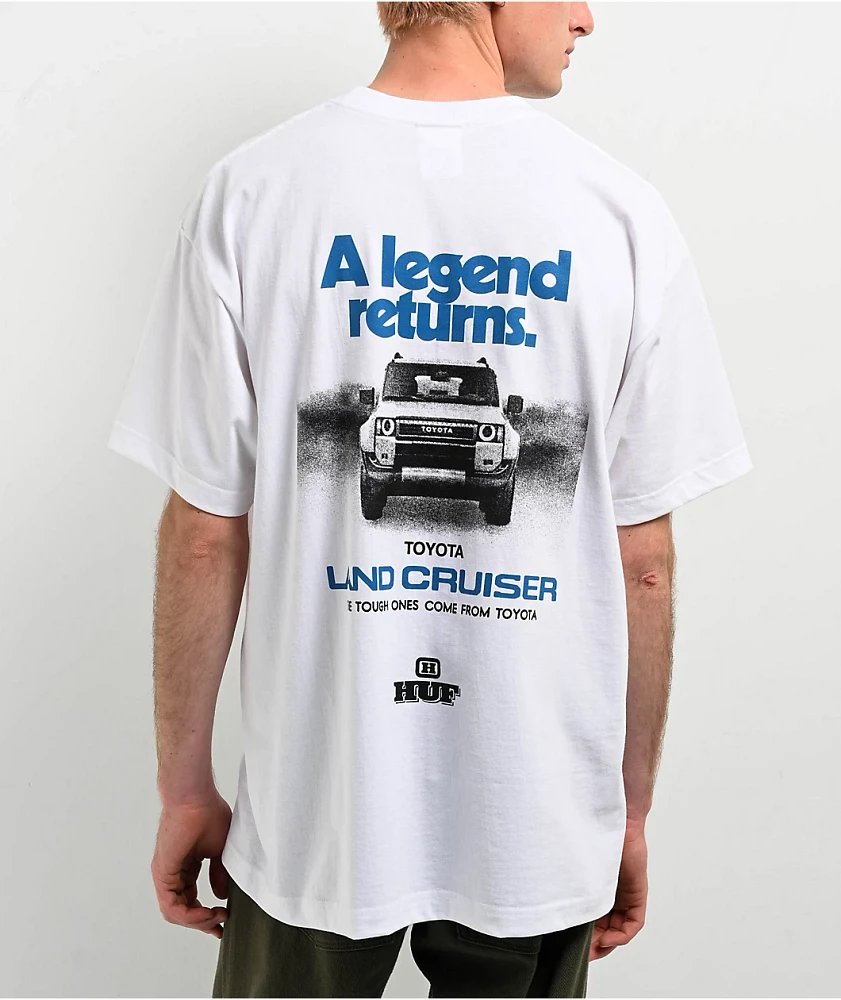 HUF x Land Cruiser Legend Returns White T-Shirt